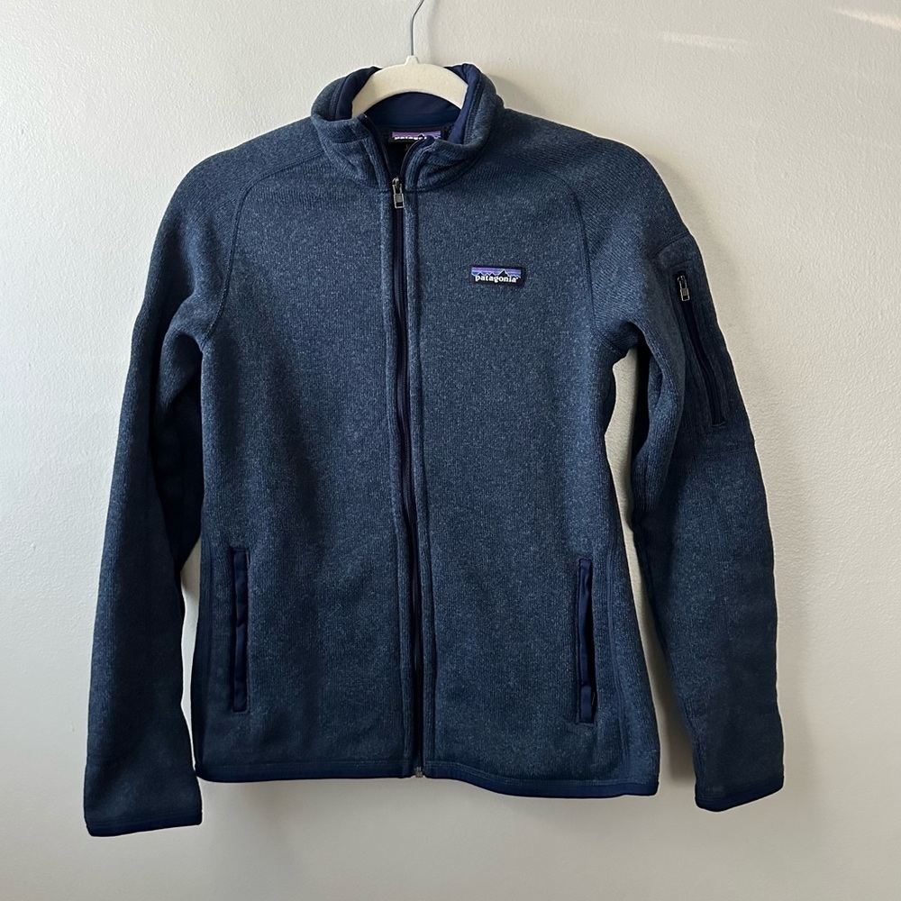 Patagonia Women's Navy Blue Full-Zip Fleece Jacket